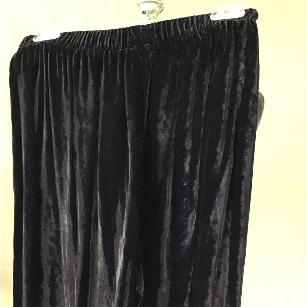CP Shades black velvet pants